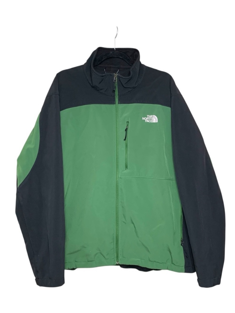 The North Face Apex Bionic Fleeced Softshell Jacket Green Black Performance Gorp